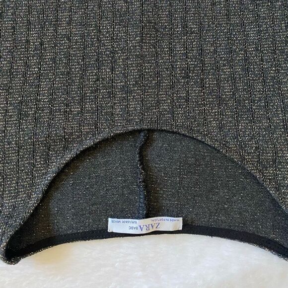 Zara Perfect Basics Looks Lightweight Knit Sweater Sparkly Brown Fall - Picture 10 of 10